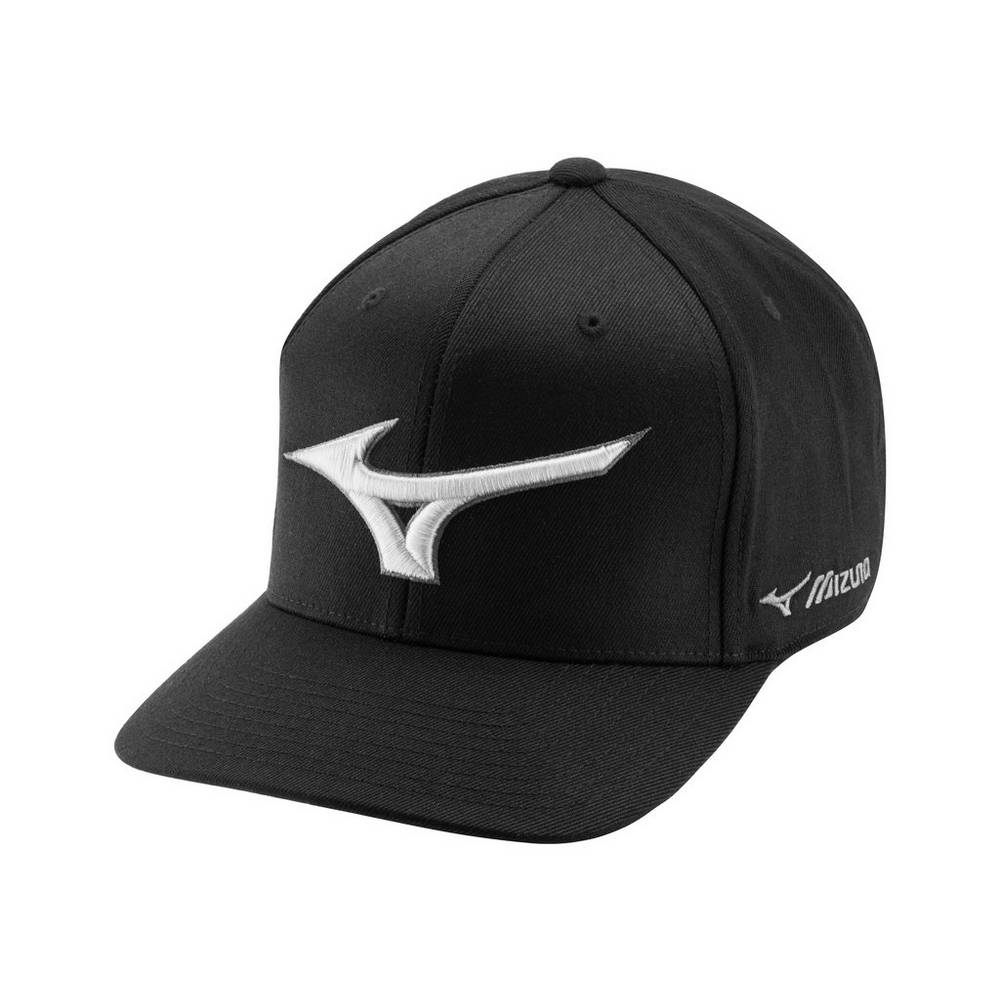 Chapéu Mizuno Baseball Diamond Snapback - Homem - Pretas - VKTLA2647